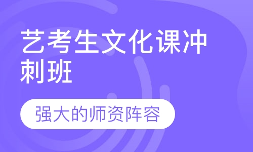 艺考文化课