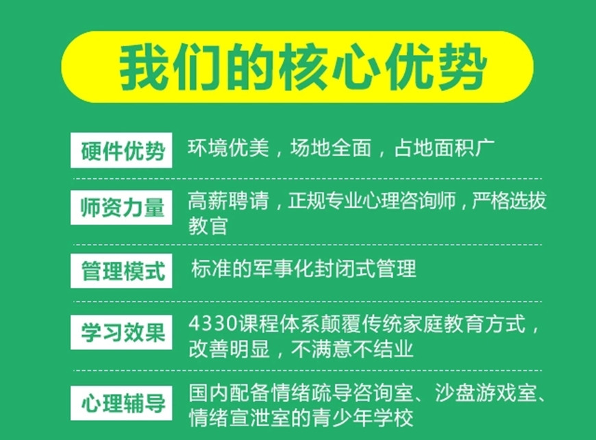 青少年戒网瘾学校