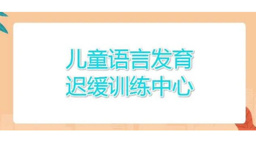 儿童语言障碍康复训练