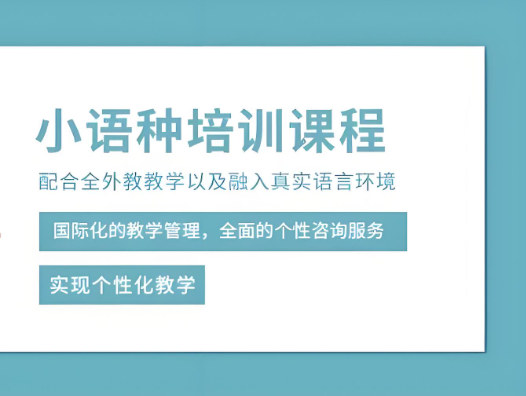 小语种培训机构提供什么帮助