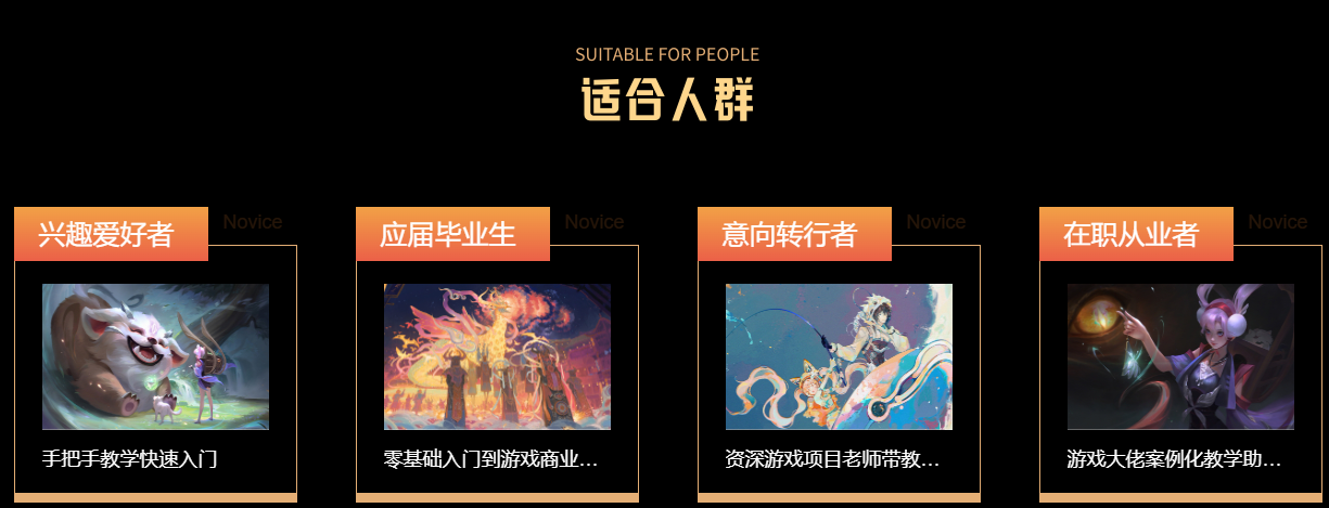 游戏设计制作适合人群