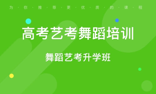 舞蹈艺考集训