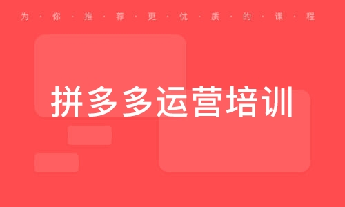 拼多多运营培训课程