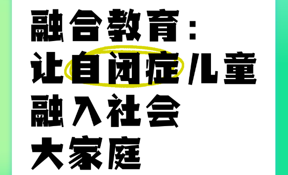 自闭症儿童幼升小融合教育机构